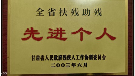 全省扶殘助殘先進個(gè)人(rén)
